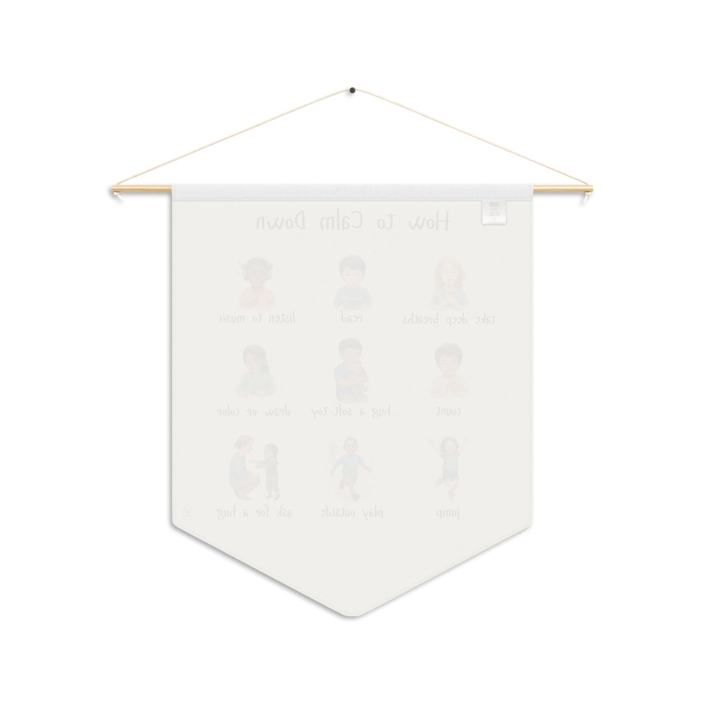 Calming Techniques Poster Banner for Kids - Realistic Emotional Awareness Tool | Calm Down Corner | Coping Strategies Wall Art | Montesorri