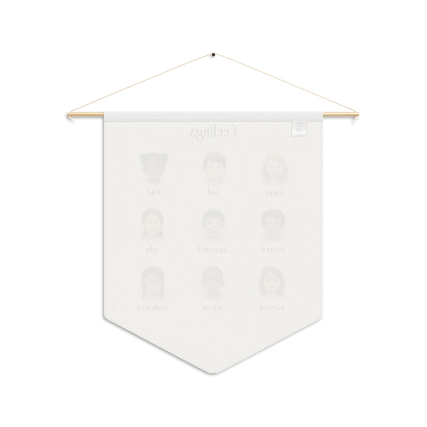 Feelings Poster Banner for Kids - Realistic Emotional Awareness Tool | Calm Down Corner | Emotional Regulation | Montesorri | Emotions Chart