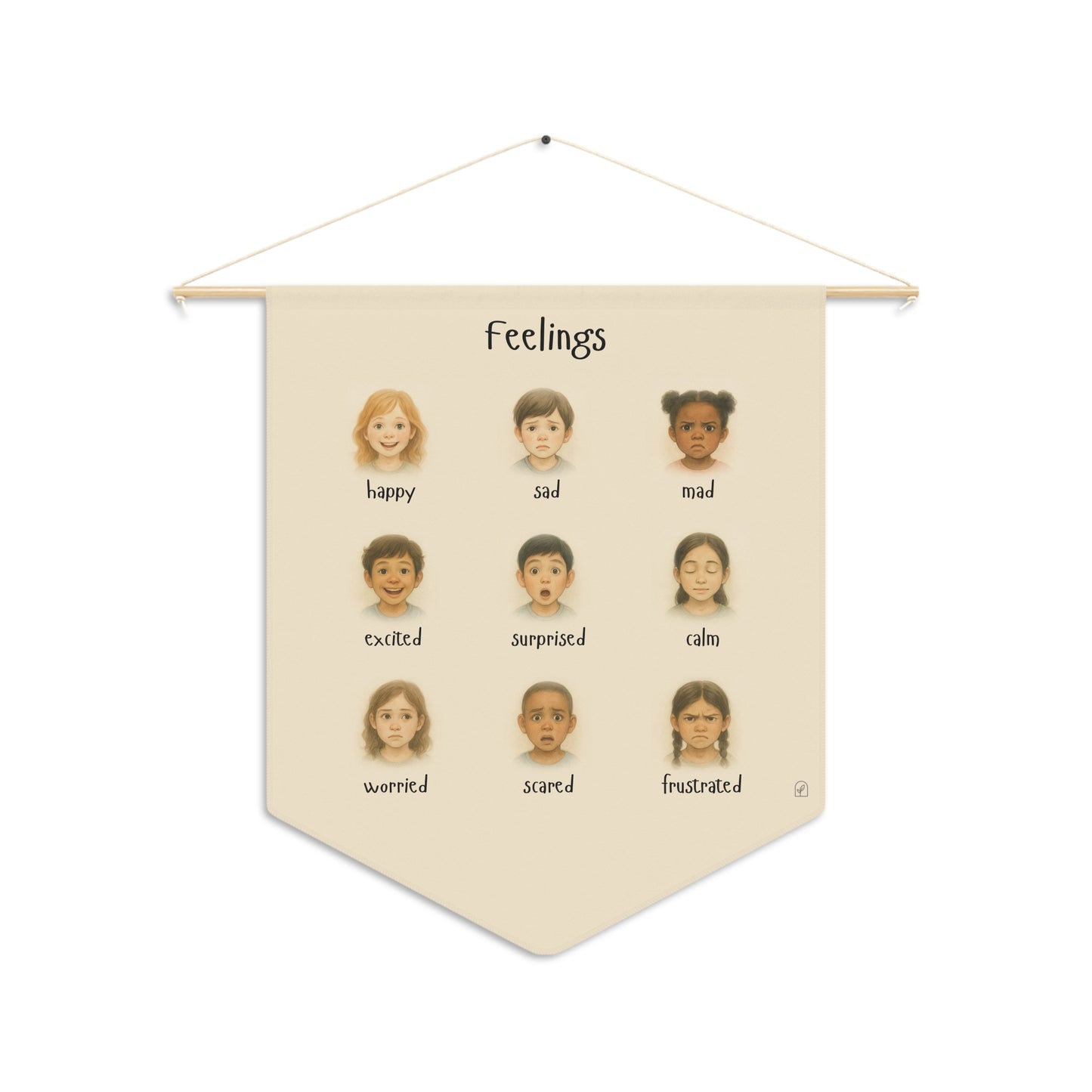 Feelings Poster Banner for Kids - Realistic Emotional Awareness Tool | Calm Down Corner | Emotional Regulation | Montesorri | Emotions Chart